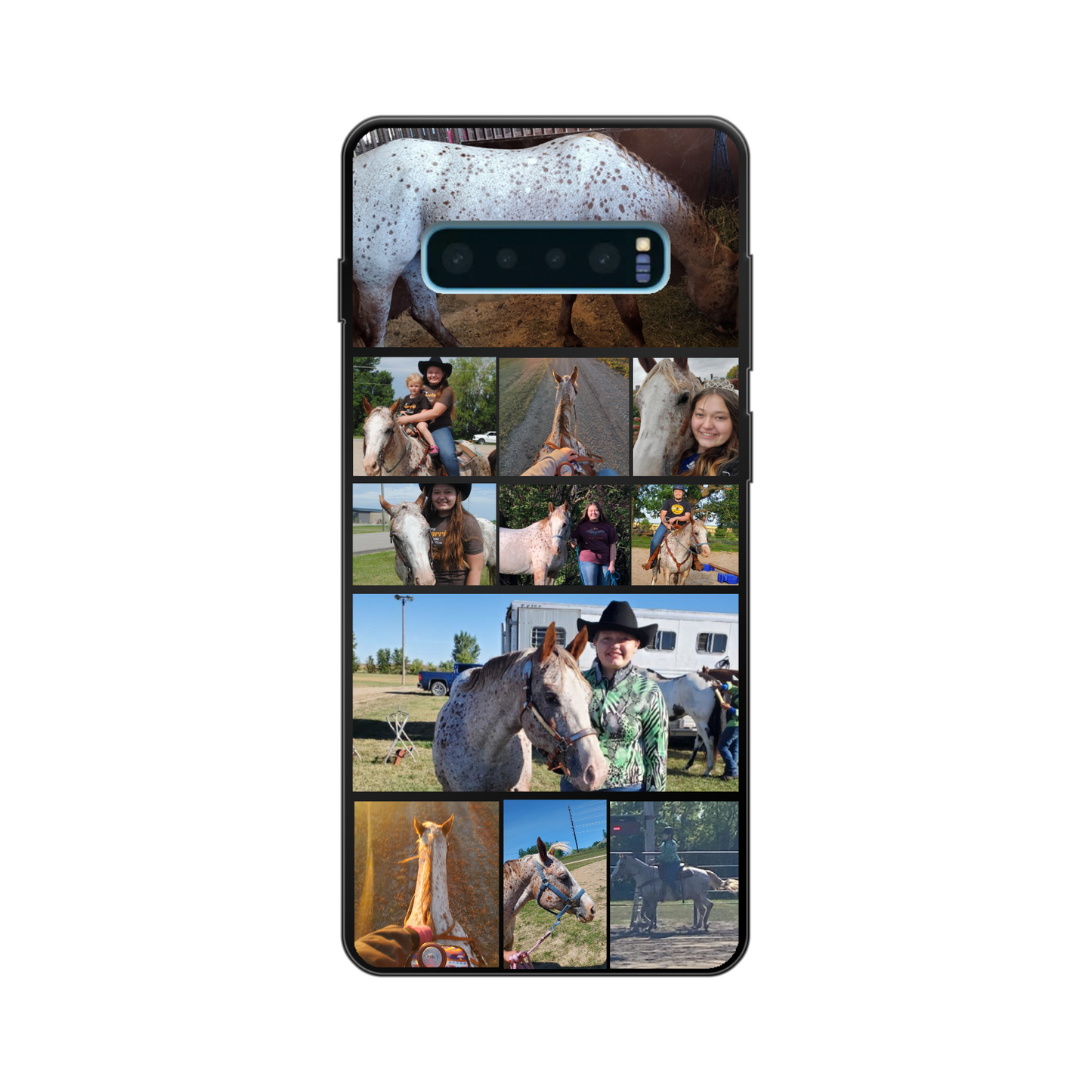 Custom Samsung Galaxy S10 Plus Photo Roll Everyday Phone Case (Black)