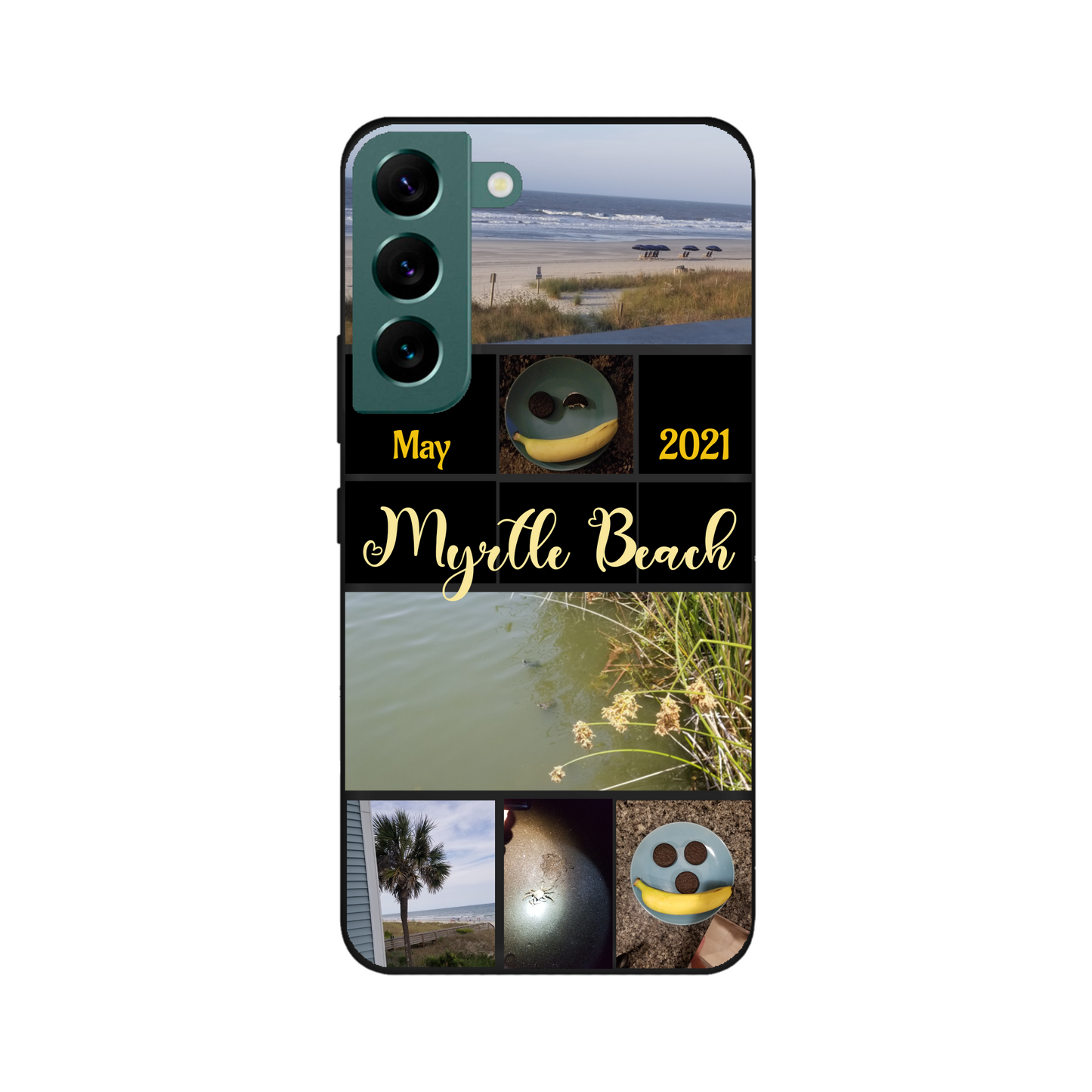 Custom Samsung Galaxy S22 Photo Roll Everyday Phone Case (Black)