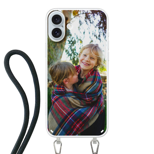 Custom Apple iPhone 16 Plus Crossbody Phone Case