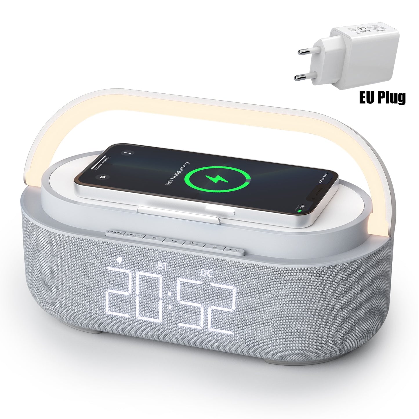 AuraCharge - Digital Wireless Charger Alarm Clock