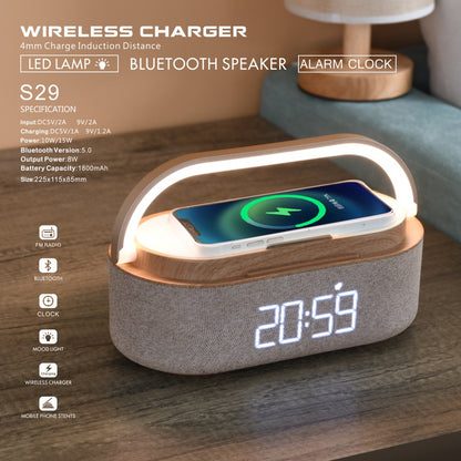 AuraCharge - Digital Wireless Charger Alarm Clock