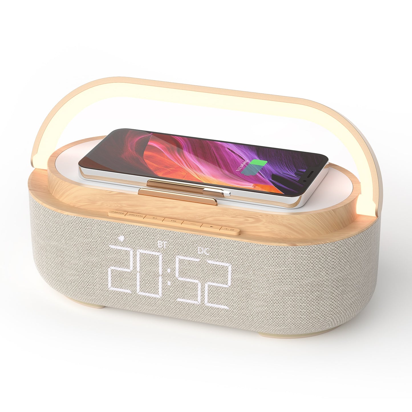 AuraCharge - Digital Wireless Charger Alarm Clock