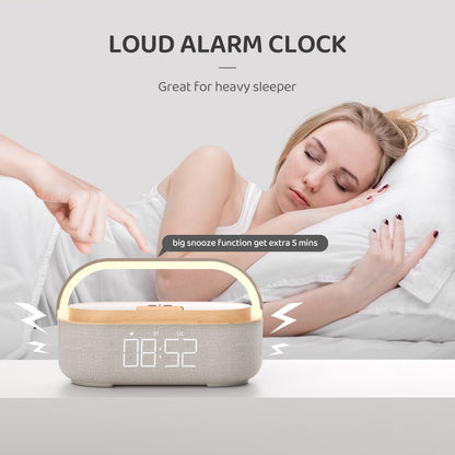 AuraCharge - Digital Wireless Charger Alarm Clock