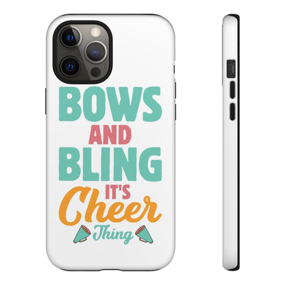 Custom Pre-Design Bows and Bling Tough Phone Case