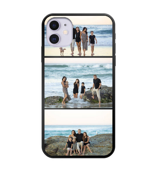 Custom Triple The Fun Apple iPhone 11 Everyday Phone Case (Black)