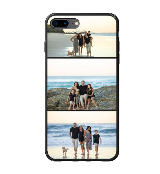 Custom Triple The Fun Apple iPhone 7 Plus / 8 Plus Everyday Phone Case (Black)