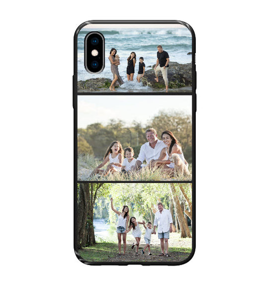 Custom Triple The Fun Apple iPhone X / Xs Everyday Phone Case (Black)