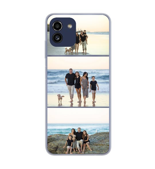 Custom Triple The Fun Samsung Galaxy A03 Everyday Phone Case