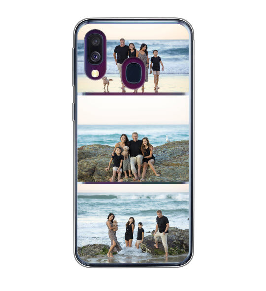 Custom Triple The Fun Samsung Galaxy A40 Everyday Phone Case