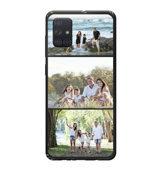 Custom Triple The Fun Samsung Galaxy A71 Everyday Phone Case (Black)