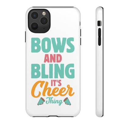 Custom Pre-Design Bows and Bling Tough Phone Case