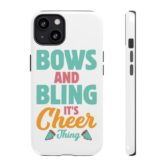 Custom Pre-Design Bows and Bling Tough Phone Case