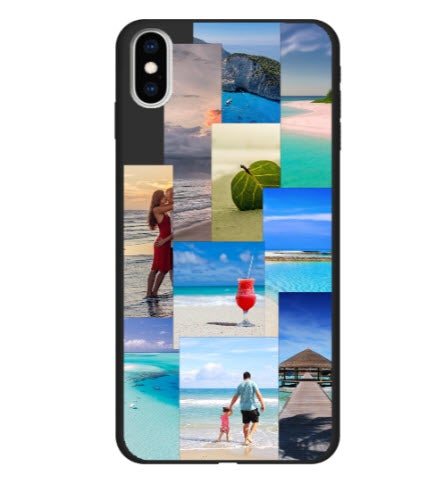 Custom Apple iPhone Xs Max Aesthetic Collage Everyday Phone Case (Black)