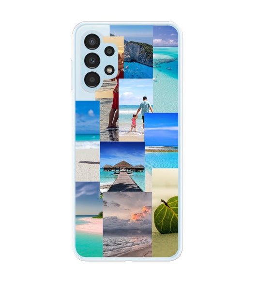 Custom Samsung Galaxy A13 4G Aesthetic Collage Everyday Phone Case (Black)