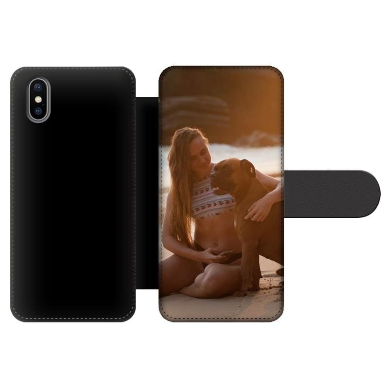 Personalised Apple iPhone X/Xs Front Wallet Phone Case