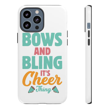 Custom Pre-Design Bows and Bling Tough Phone Case