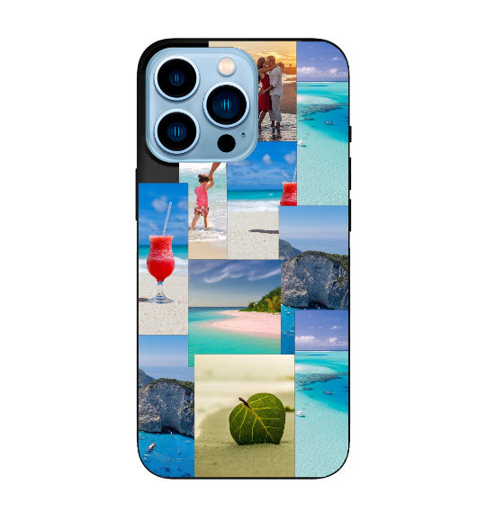 Custom Apple iPhone 14 Pro Aesthetic Collage Everyday Phone Case (Black)