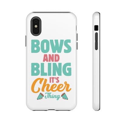 Custom Pre-Design Bows and Bling Tough Phone Case