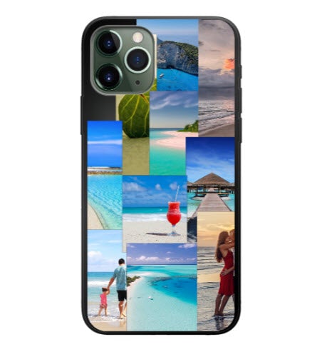 digitalphonestore-com Black Custom Apple iPhone 11 Pro Aesthetic Collage Everyday Phone Case (Black)