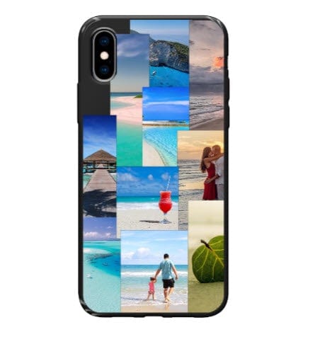 digitalphonestore-com Black Custom Apple iPhone X / Xs Aesthetic Collage Everyday Phone Case (Black)