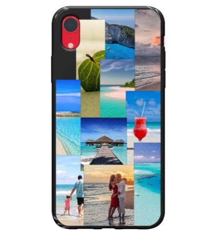 digitalphonestore-com Black Custom Apple iPhone Xr Aesthetic Collage Everyday Phone Case (Black)