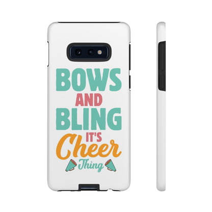 Custom Pre-Design Bows and Bling Tough Phone Case