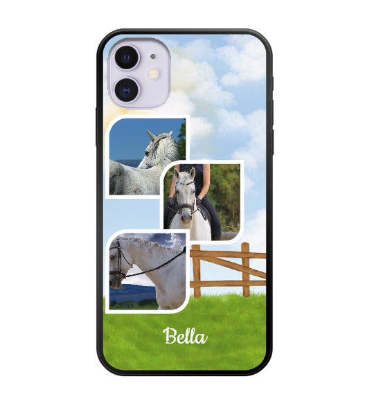 Custom Apple iPhone 11 Equestrian Everyday Phone Case (Black)