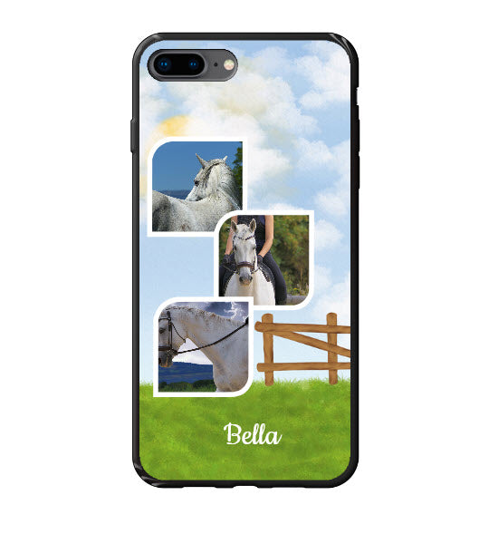 Custom Apple iPhone 7 Plus / 8 Plus Equestrian Everyday Phone Case (Black)