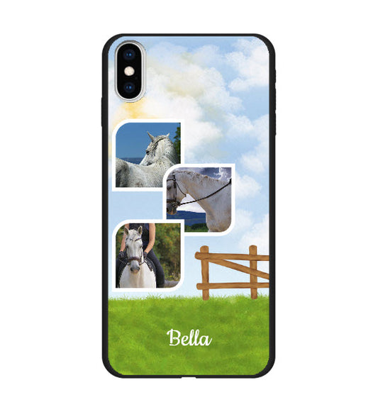 Custom Apple iPhone Xs Max Equestrian Everyday Phone Case (Black)