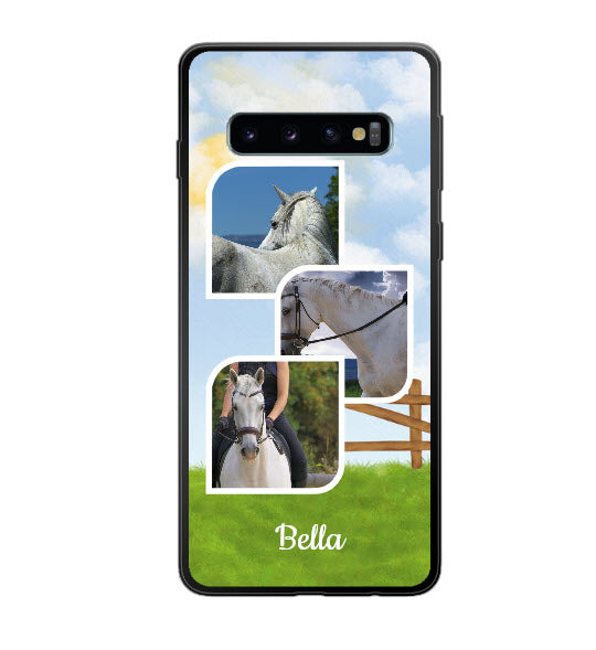 Custom Samsung Galaxy S10 Equestrian Everyday Phone Case (Black)