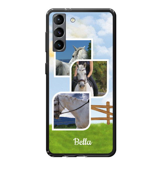 Custom Samsung Galaxy S21 5G Equestrian Everyday Phone Case (Black)