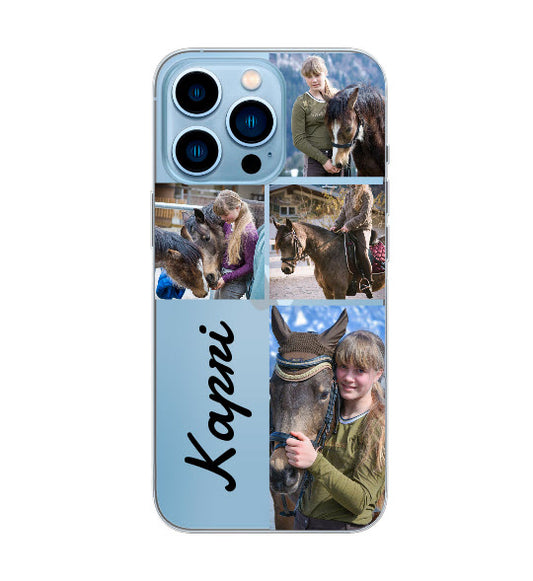 Custom Apple iPhone 14 Pro Name Grid Everyday Phone Case