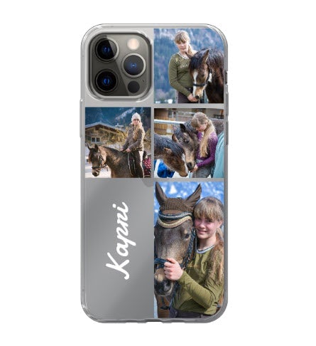 Custom Apple iPhone 12 Pro Max Name Grid Everyday Phone Case