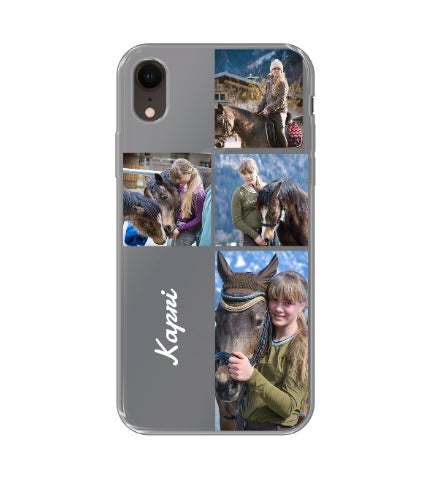 Custom Apple iPhone Xr Name Grid Everyday Phone Case