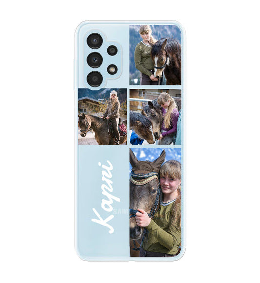 Custom Samsung Galaxy A13 4G Name Grid Everyday Phone Case