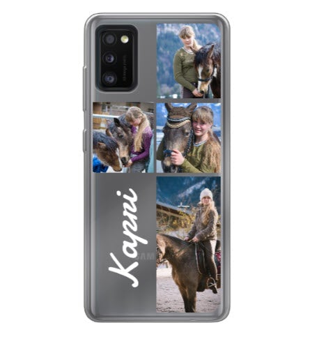 Custom Samsung Galaxy A41 Name Grid Everyday Phone Case