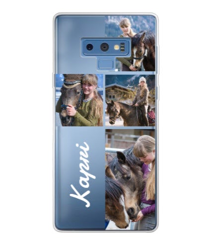 Custom Samsung Galaxy Note 9 Name Grid Everyday Phone Case