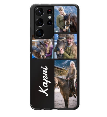 Custom Samsung Galaxy S21 Ultra Name Grid Everyday Phone Case