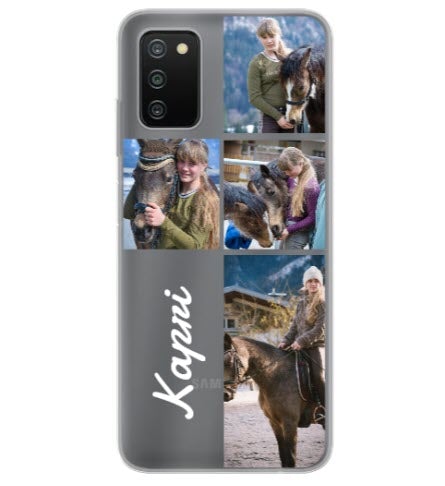 Custom Samsung Galaxy A03s Name Grid Everyday Phone Case