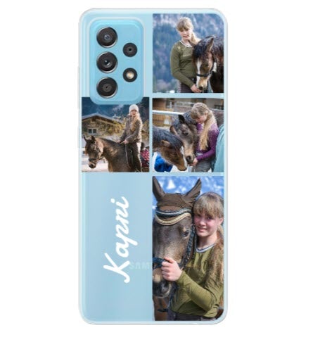 Custom Samsung Galaxy A73 Name Grid Everyday Phone Case