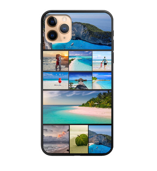 Custom Apple iPhone 11 Pro Max Photo Roll Everyday Phone Case (Black)