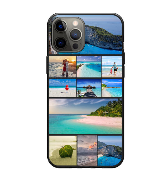 Custom Apple iPhone 12 Pro Max Photo Roll Everyday Phone Case (Black)