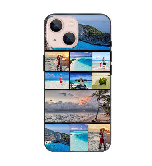 Custom Apple iPhone 13 mini Photo Roll Everyday Phone Case (Black)