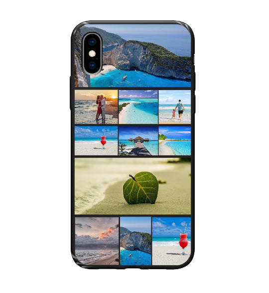 Custom Apple iPhone X / Xs Photo Roll Everyday Phone Case (Black)