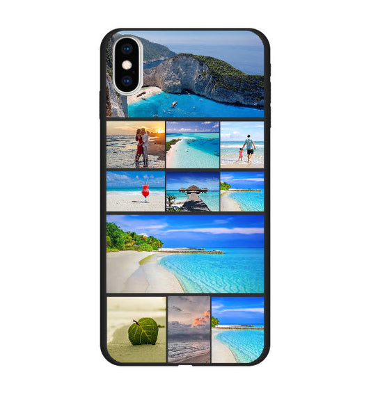 Custom Apple iPhone Xs Max Photo Roll Everyday Phone Case (Black)