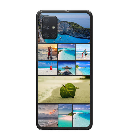 Custom Samsung Galaxy A71 Photo Roll Everyday Phone Case (Black)