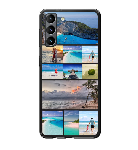 Custom Samsung Galaxy S21 5G Photo Roll Everyday Phone Case (Black)