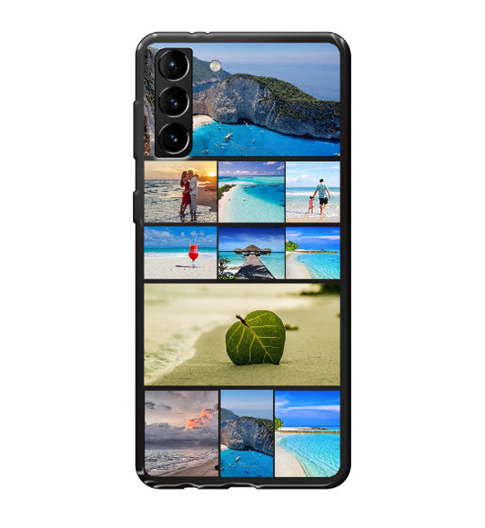 Custom Samsung Galaxy S21 Plus Photo Roll Everyday Phone Case (Black)