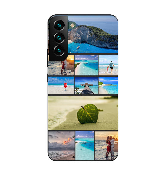 Custom Samsung Galaxy S22 Plus Photo Roll Everyday Phone Case (Black)