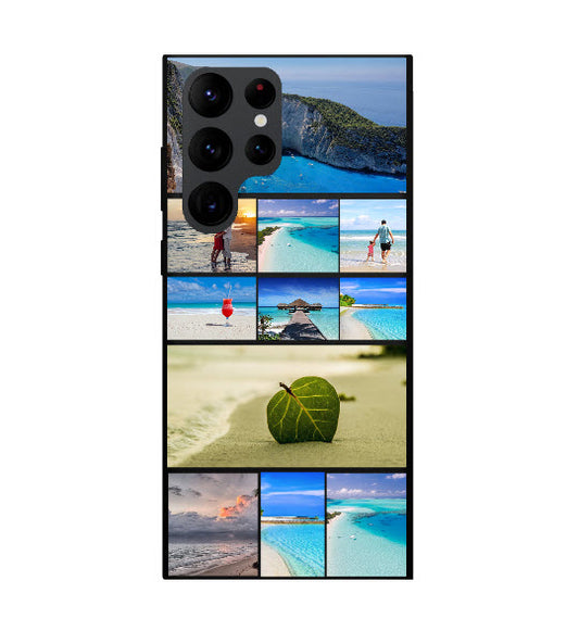 Custom Samsung Galaxy S22 Ultra Photo Roll Everyday Phone Case (Black)